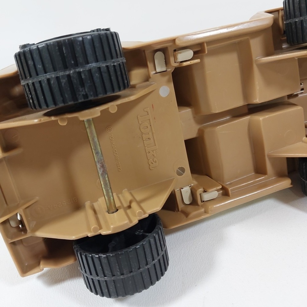 Vintage 1979 Tonka Buckin' Bronco Pick-Up Truck w/ Horse Trailer Tan #812562 - Picture 7 of 11